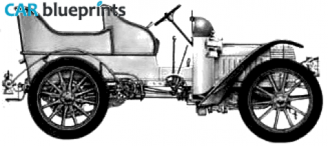 1903 Daimler  Cabriolet blueprint