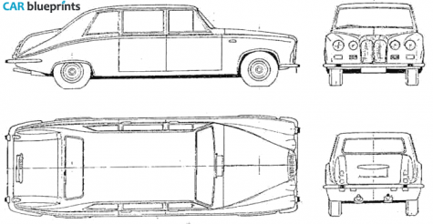 1968 Daimler DS 420 Limousine blueprint