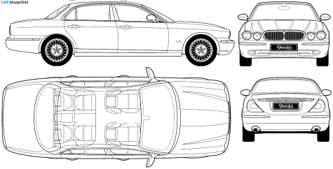 2006 Daimler V8 Sedan blueprint