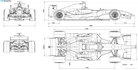 Dallara GP 208 OW blueprint