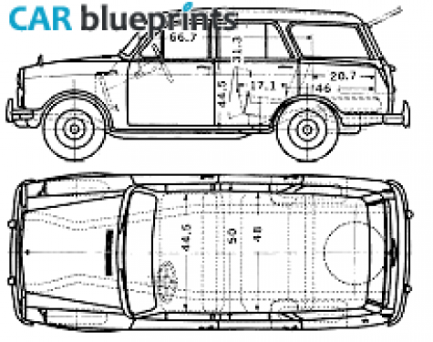 1961 Datsun Bluebird 310 Wagon blueprint