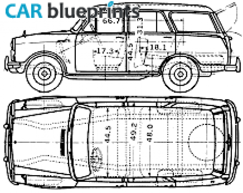 1962 Datsun Bluebird 311 Wagon blueprint