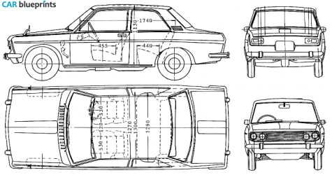 1970 Datsun Bluebird 510 2-door Sedan blueprint