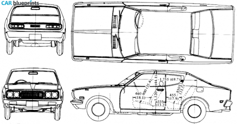 1977 Datsun Bluebird 610 Coupe blueprint