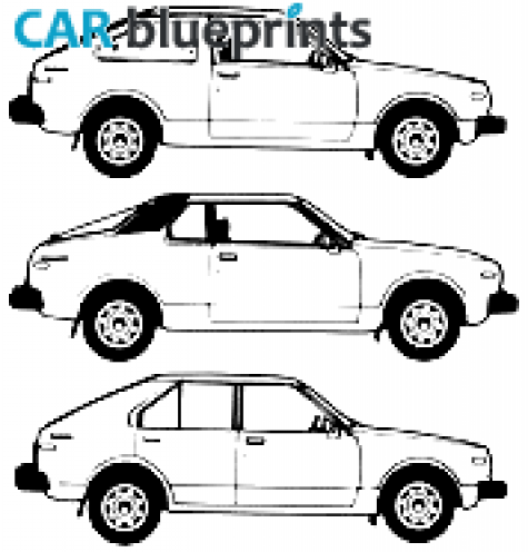 1979 Datsun Cherry Hatchback blueprint