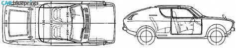 1970 Datsun Cherry Coupe blueprint