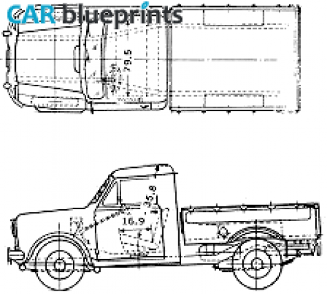 1960 Datsun Pick-up 211plg Pick-up blueprint