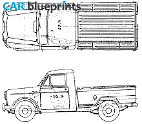 1961 Datsun Pick-up 222plg Pick-up blueprint