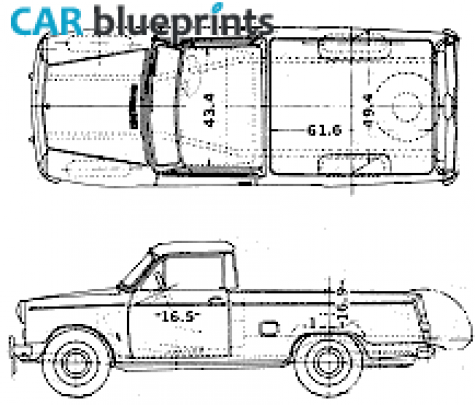 1964 Datsun Pick-up 320nl Pick-up blueprint