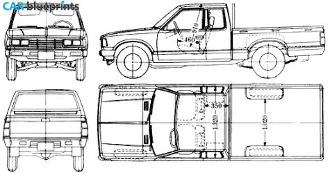 1979 Datsun Pick-up 521l Pick-up blueprint