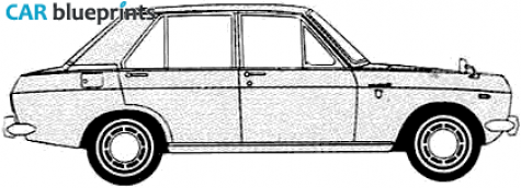 1965 Datsun Sunny 4-door Hatchback blueprint