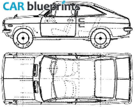 1971 Datsun Sunny B110 1200 Coupe blueprint