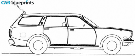 Datsun 180B Bluebird 610 Wagon blueprint