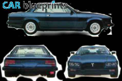 De Tomaso Longchamp Coupe blueprint