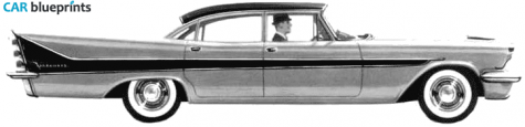 1958 DeSoto Firedome 4-door Sedan blueprint