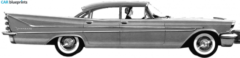 1958 DeSoto Firesweep 4-door Sedan blueprint