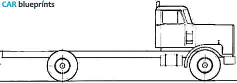 1981 Diamond Reo Giant C11642DB Truck blueprint