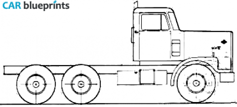 1983 Diamond Reo Giant C11664DBF Truck blueprint