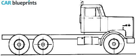 1984 Diamond Reo Giant C11666DB Truck blueprint