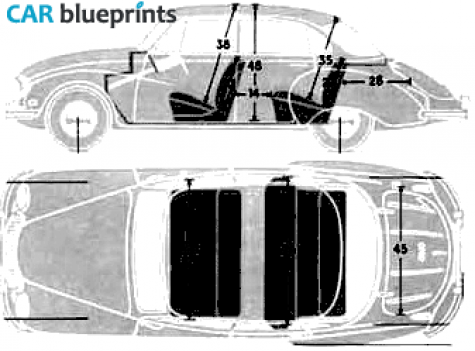 1956 DKW 3=6 Sedan blueprint