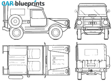 1960 DKW Munga 6 Pickup blueprint