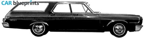 1964 Dodge 330 Station Wagon blueprint