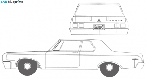 1963 Dodge 330 Coupe blueprint