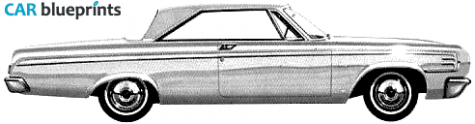 1964 Dodge 440 2-door Hardtop Coupe blueprint