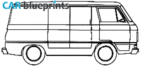 1965 Dodge A100 Compact Van blueprint