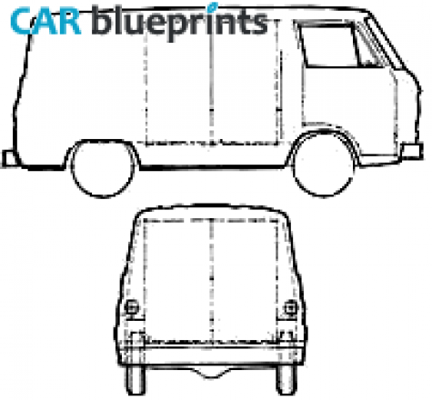 1965 Dodge A100 Compact Van blueprint