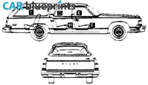 1977 Dodge Aspen Station Wagon blueprint