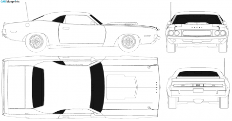 1966 Dodge Challanger Coupe blueprint