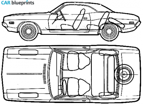 1972 Dodge Challenger Coupe blueprint