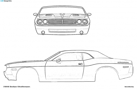 2008 Dodge Challenger Coupe blueprint