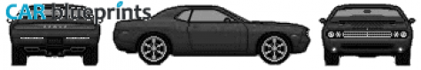 2009 Dodge Challenger Coupe blueprint