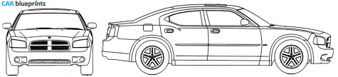 2006 Dodge Charger Sedan blueprint