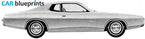 1974 Dodge Charger Hardtop Coupe blueprint