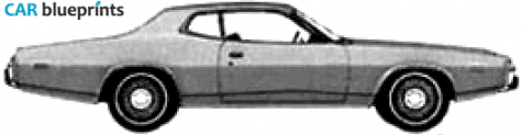 1974 Dodge Charger Hardtop Coupe blueprint