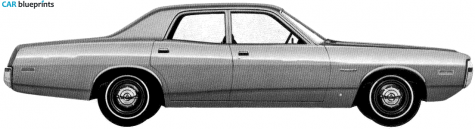 1972 Dodge Coronet Sedan blueprint