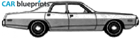 1973 Dodge Coronet 4-door Sedan blueprint