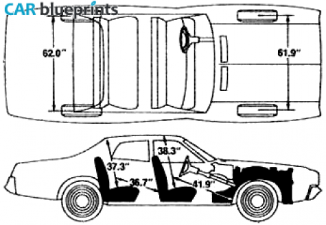 1974 Dodge Coronet Sedan blueprint