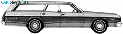 1974 Dodge Coronet Crestwood Station Wagon blueprint