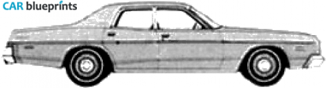 1974 Dodge Coronet Custom Sedan blueprint