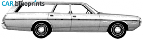 1972 Dodge Coronet custom Wagon blueprint