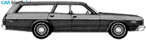 1974 Dodge Coronet Custom Station Wagon blueprint