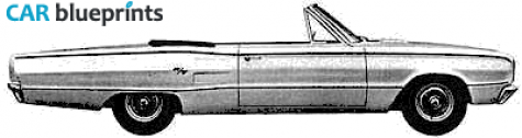 1967 Dodge Coronet RT Cabriolet blueprint