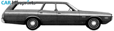 1972 Dodge Coronet station Wagon blueprint