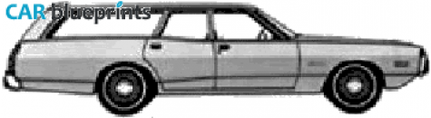 1973 Dodge Coronet station Wagon blueprint