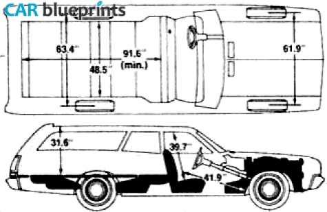 1974 Dodge Coronet Station Wagon blueprint