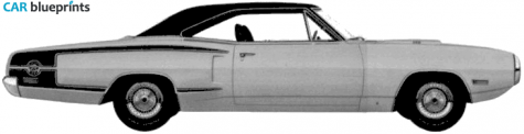 1970 Dodge Coronet Super Bee Hardtop Coupe blueprint